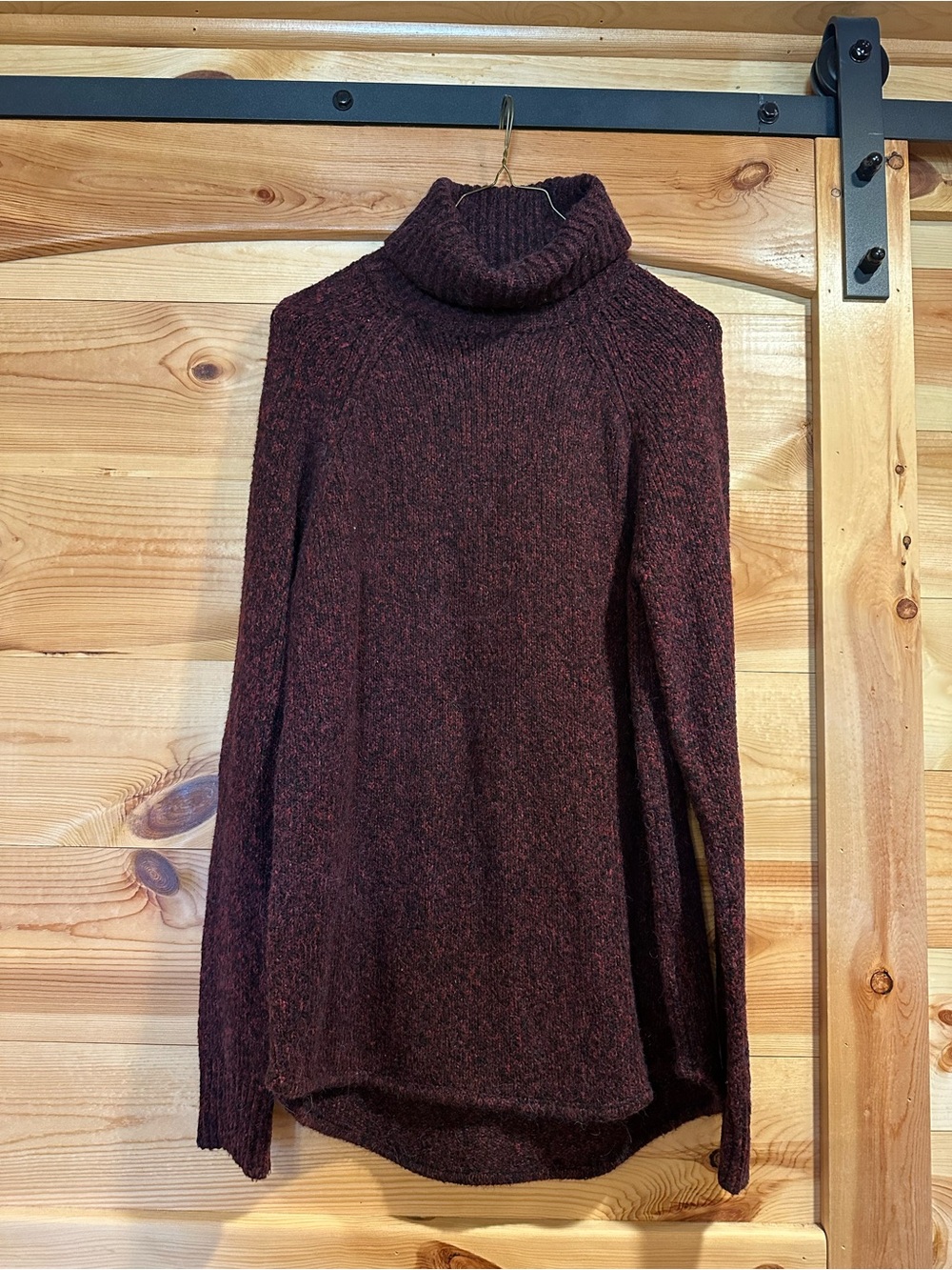 Michael Kors Marled Burgundy Turtleneck Sweater